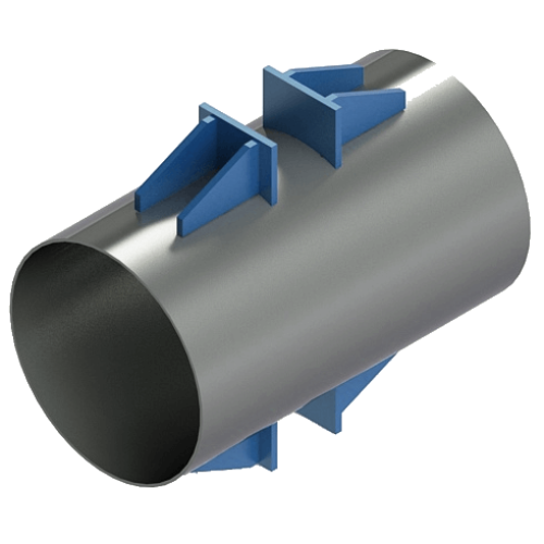 Опора неподвижная лобовая двухупорная Т4.17 1220 мм Серия 4.903-10 Выпуск 4