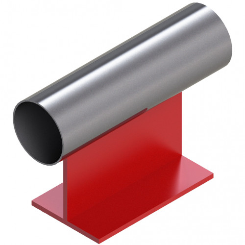 Опора неподвижная приварная тавровая для тепловых сетей исп. А21 09Г2С 57х170х150 мм ОСТ 36-146-88 3,1 кг