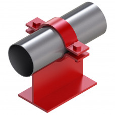 Опора неподвижная хомутовая тавровая для тепловых сетей исп. А21 ВСт3 57х135х170х156 мм ОСТ 36-146-88 3,9 кг