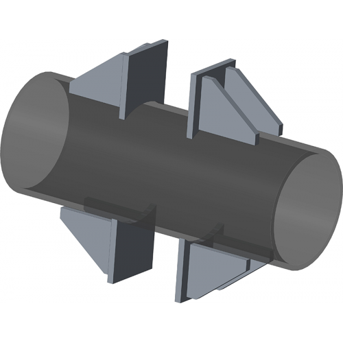Опора неподвижная двухупорная для тепловых сетей ТС-660.00.00 45х30х104х150 мм Серия 5.903-13 выпуск 7-95 0,64 кг