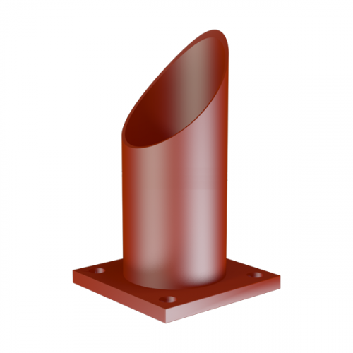 Опора неподвижная трубчатая для тепловых сетей исп. А1 Ст20 133х100 мм ОСТ 36-146-88 3,2 кг