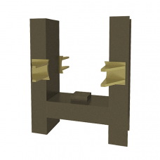 Опора неподвижная двухупорная для сальниковых компенсаторов для тепловых сетей ТС-665.00.00 530х200х226х816 мм Серия 5.903-13 выпуск 7-95 32 кг