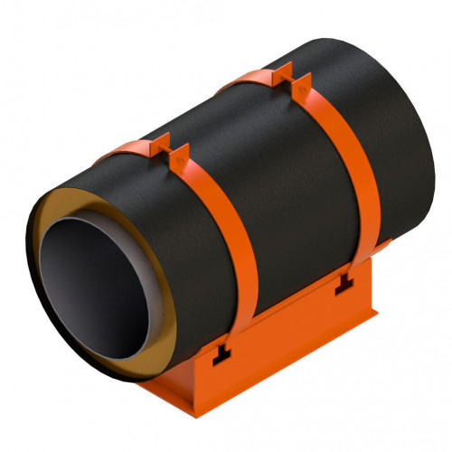 Опора скользящая хомутовая для труб в ППУ изоляции 313.ТС-008.011 273х400 мм Серия 313.ТС-008.000