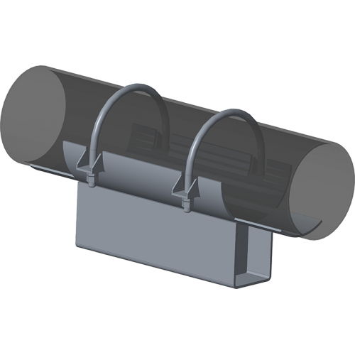 Опора неподвижная хомутовая с корпусом для тепловых сетей ТС-670.00.00 133х90х340х150 мм Серия 5.903-13 выпуск 7-95 9,9 кг