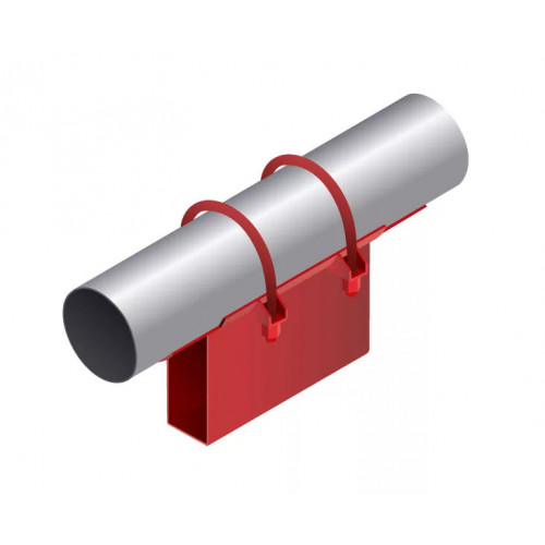 Опора неподвижная приварная корпусная для тепловых сетей исп. Б23 / БС23 ВСт3 377х200х680х150 мм ОСТ 36-146-88 16,7 кг