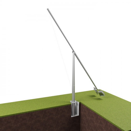 Опора освещения складывающаяся граненая фланцевая квадратная ТАНС.17.006.000 (П-ФГ-25-к-ц) Ст3сп5 100х450х25 мм в Пензе

